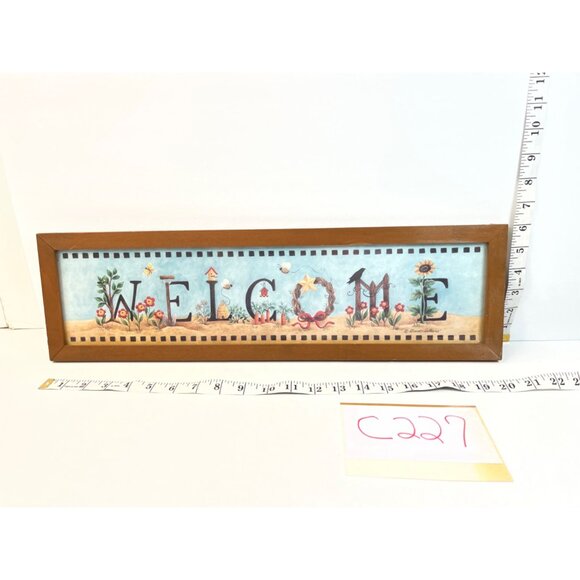 Diane Arthurs Welcome Sign 20" x 6" C227 - Picture 6 of 6